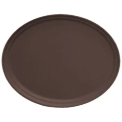 Cambro 2900CT138 Camtread Tavern Tan 28-7/8" X 23-1/2" Oval Tray