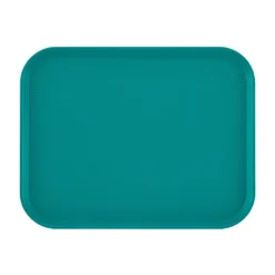 Cambro 1418FF414 Teal 14" X 18" Fast Food Tray - Dozen