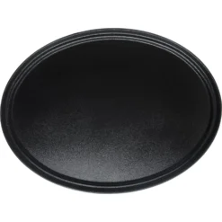 Carlisle 3100GR2004 Griptite 2 Black 31.5 X 23.5 Oval Tray