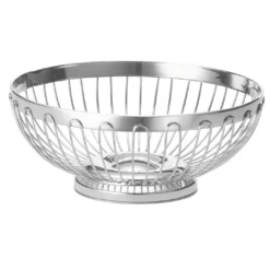 TableCraft 6177 Regent S/S 7" X 2-3/4" Round Basket