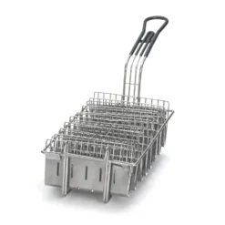 TableCraft 40 Nickel Plated Taco Fry Basket For 8 Tacos