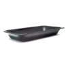 Delfin IRC-1562-10 15" X 6-1/2" Black Acrylic Market Tray Insert