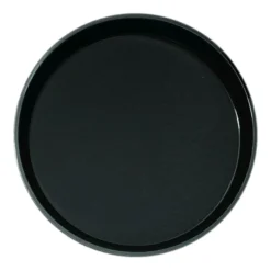 Cambro PT1100110 Black 11" Round Non-Skid Polytread Tray - 12 / CS
