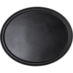 Carlisle 2700GR2004 Griptite 2 Black 27 X 22.5 Oval Tray