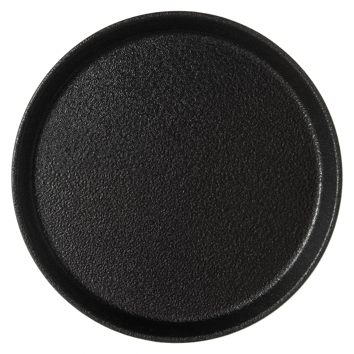 Carlisle 1100GR2004 Griptite 2 Black 11" Round Tray 1 Carlisle 1100GR2004 Griptite 2 Black 11" Round Tray