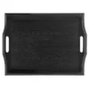 G.E.T. RST-1815-1-BK Black 19" X 14.25" Room Service Tray - 6 / CS