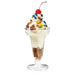 G.E.T. ICM-24-CL Dessert Time Clear 5 Oz. Ice Cream Dish - 24 / CS