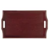 G.E.T. RST-2516-M 25" X 16" Mahogany Room Service Tray