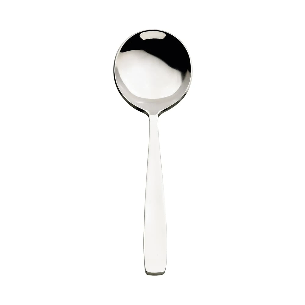 Browne Foodservice 503013 Modena S/S 7" Round Soup Spoon - Dozen 1 Browne Foodservice 503013 Modena S/S 7" Round Soup Spoon - Dozen