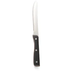 Walco 980527 HD Steak Knife With Black Delrin Handle - Dozen