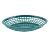 TableCraft 1084FG Forest Green 11-3/4" Jumbo Oval Basket - Dozen