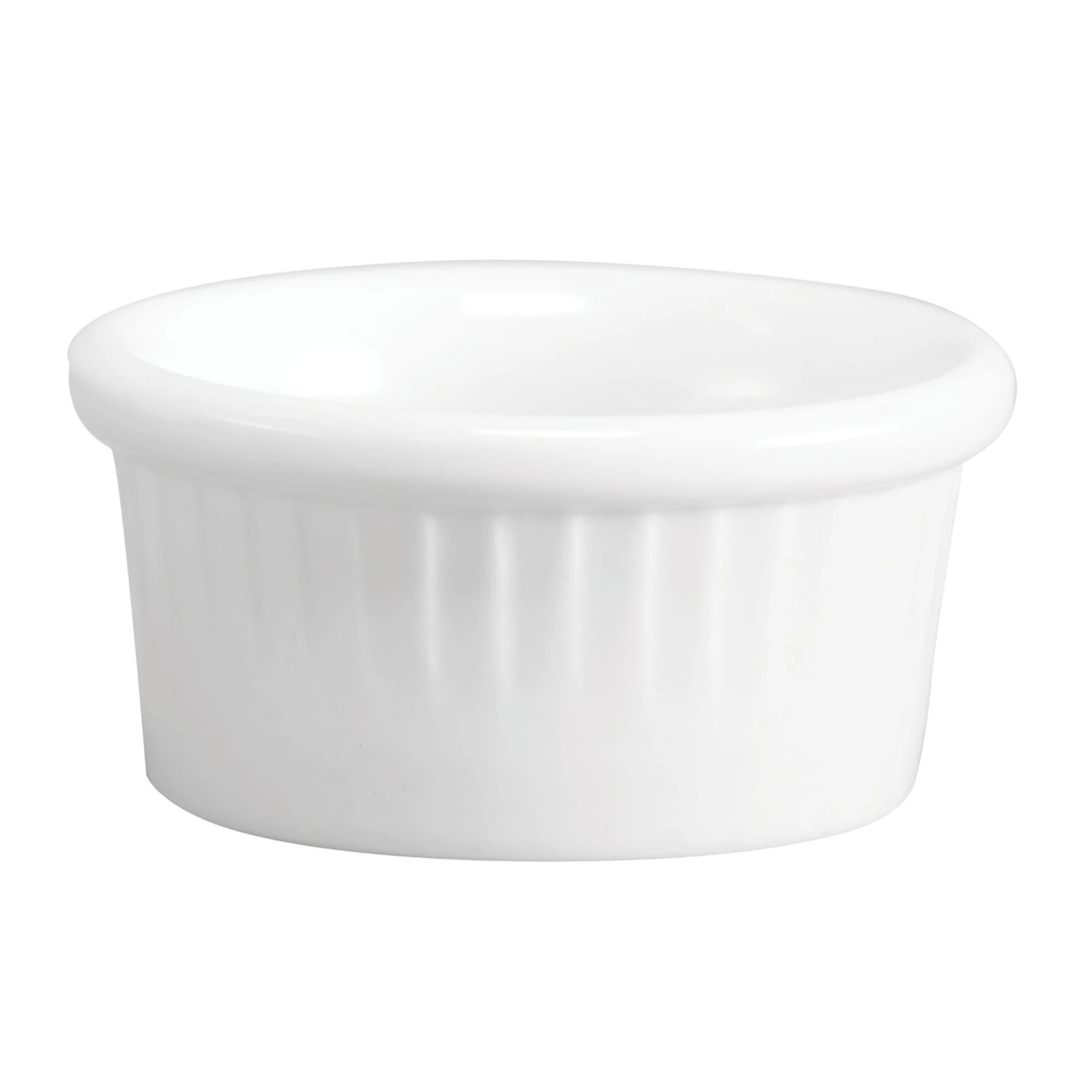 Hall® China 4531-WH White 2 Oz. Fluted Ramekin - 36 / CS 1 Hall® China 4531-WH White 2 Oz. Fluted Ramekin - 36 / CS
