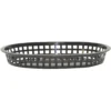 TableCraft 1076BK Black 10-1/2" Chicago Platter Basket - Dozen