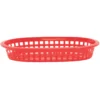 TableCraft 1073R Red 8-1/2" A La Carte Platter Basket - Dozen