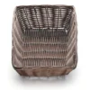 TableCraft 1472 Brown 9" X 6" Rectangular Woven Plastic Basket - Dozen