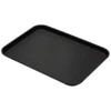Cambro 1826CT110 Camtread Black 18" X 26" Rectangular Tray