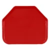 Cambro 1520TR510 Camtrays Red 15" X 20.25" Trapezoid Tray