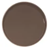 Cambro PT1400167 Brown 14" Round Non-Skid Polytread Tray
