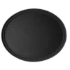 Cambro 2700CT110 Camtread Black 22 X 27" Oval Tray