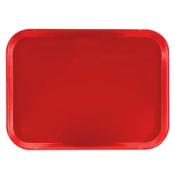 Cambro 1216CL163 Camlite Red 12" X 16.3" Tray - 12 / CS