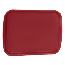 Traex 1216-21 Burgundy Plastic 12 X 16 Fast Food Tray - 24 / CS