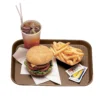 Cambro 1014FF167 Brown 10" X 14" Fast Food Tray - 24 / CS