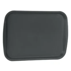 Traex 1217-06 Black Plastic 12 X 17 Fast Food Tray - Dozen