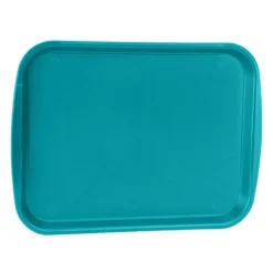 Traex 1014-33 Teal Plastic 10 X 14 Fast Food Tray - 24 / CS