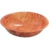 TableCraft 206 6" Mahogany Round Woven Wood Bowl - Dozen