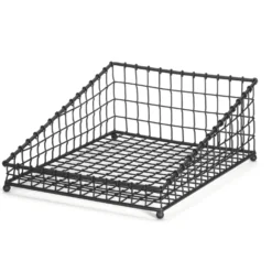 TableCraft GM1519 Grand Master Black Metal 19 X 15 Rectangular Basket