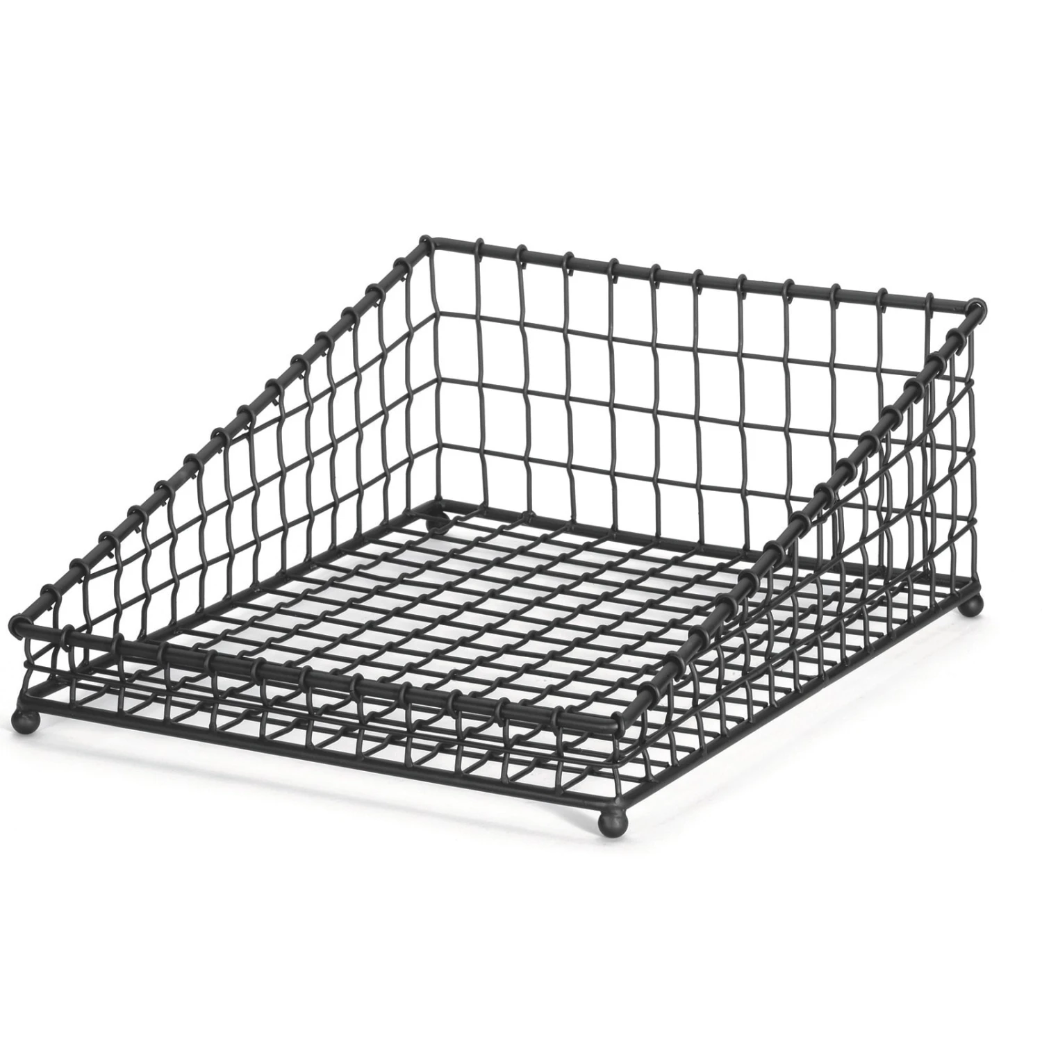 TableCraft GM1519 Grand Master Black Metal 19 X 15 Rectangular Basket 1 TableCraft GM1519 Grand Master Black Metal 19 X 15 Rectangular Basket