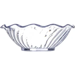 Carlisle 453107 5 Oz. Clear Tulip Berry Disk - Dozen