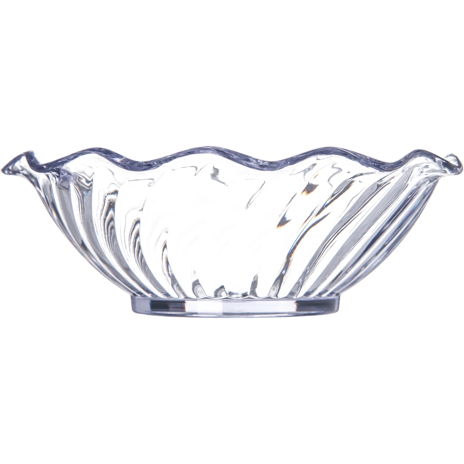 Carlisle 453107 5 Oz. Clear Tulip Berry Disk - Dozen 1 Carlisle 453107 5 Oz. Clear Tulip Berry Disk - Dozen