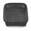 TableCraft M2493 Ridal Collection Rectangular Black Hand-woven Basket