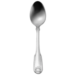Oneida 2496SPLF Classic Shell 18/10 S/S Oval Bowl Soup Spoon - Dozen