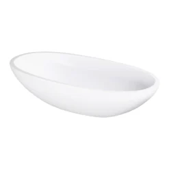 Elite Global Solutions M157OV-NW Belize 3 Qt. White Long Oval Bowl