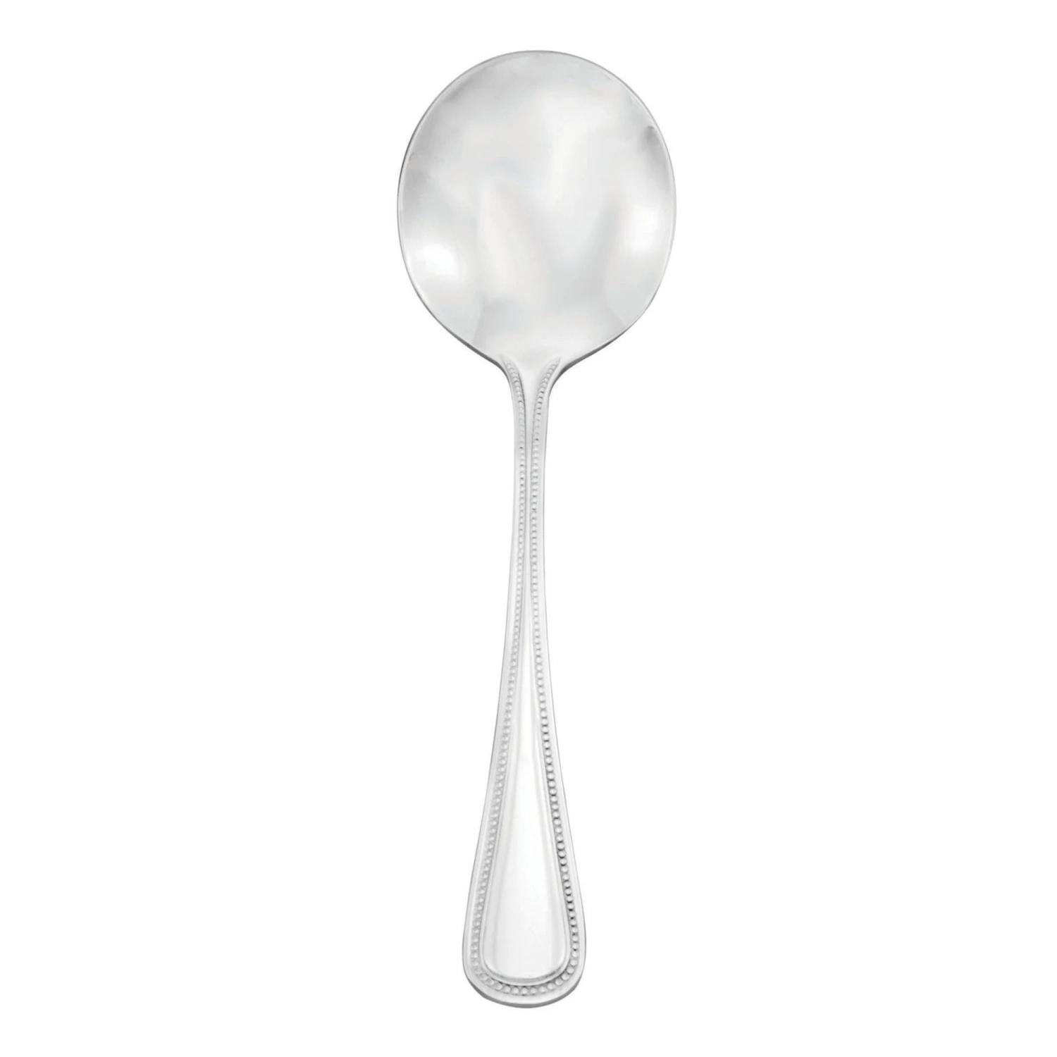 Walco 9212 Classic Bead 18/10 S/S 6" Bouillon Spoon - Dozen 1 Walco 9212 Classic Bead 18/10 S/S 6" Bouillon Spoon - Dozen