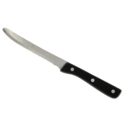 Walco WL980528 5" Steak Knife With Black Handle - Dozen