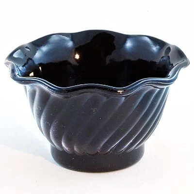Gessner 0345 BLACK SAN Plastic Swirl 5 Oz. Dessert Bowl - 24 / CS 1 Gessner 0345 BLACK SAN Plastic Swirl 5 Oz. Dessert Bowl - 24 / CS
