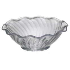 Gessner™ 0346 CLEAR SAN Plastic 5 Oz. Tulip Berry Dish - 24 / CS