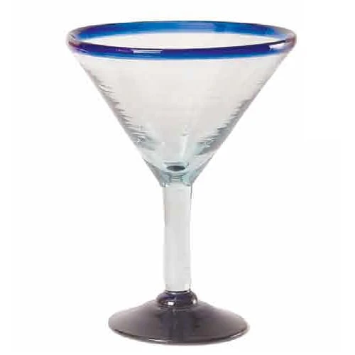 Orion Trading G266-CR 15 Oz. Cobalt Rim Margarita Glass - 6 / CS 1 Orion Trading G266-CR 15 Oz. Cobalt Rim Margarita Glass - 6 / CS