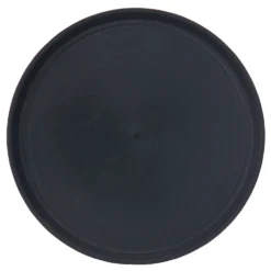 Traex 1476-0606 T-Rex Black 16" Round Non-Slip Beverage Tray