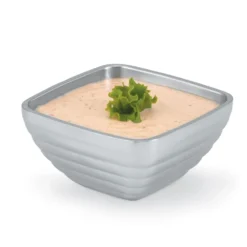 Vollrath® 47619 Beehive Style S/S Square 0.75 Quart Serving Bowl