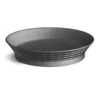 TableCraft 157510BK Black 10-1/2" Platter With Base - 12 / CS