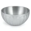 Vollrath 47689 S/S Fluted Round 10.1 Quart Double Wall Serving Bowl