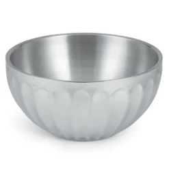 Vollrath 47689 S/S Fluted Round 10.1 Quart Double Wall Serving Bowl