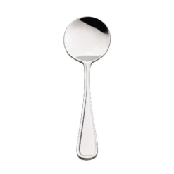 Browne Foodservice 502517 Celine 18/0 S/S 6" Bouillon Spoon - Dozen