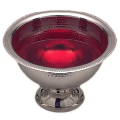 American Metalcraft HMPB12 Hammered S/S 8 Qt. Punch Bowl