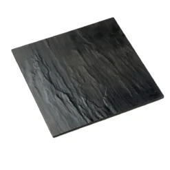 American Metalcraft FSLT14 Endurance Faux Slate 14-1/2" Sq. Tray