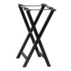 American Metalcraft WTSB40 Black 18" X 38" Wood Tray Stand